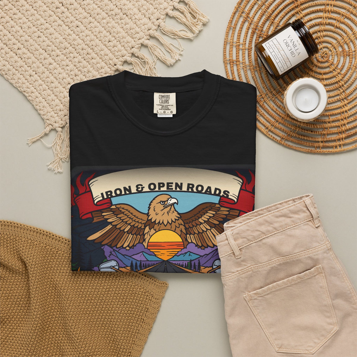 Iron & Open Roads Full Cover Tee