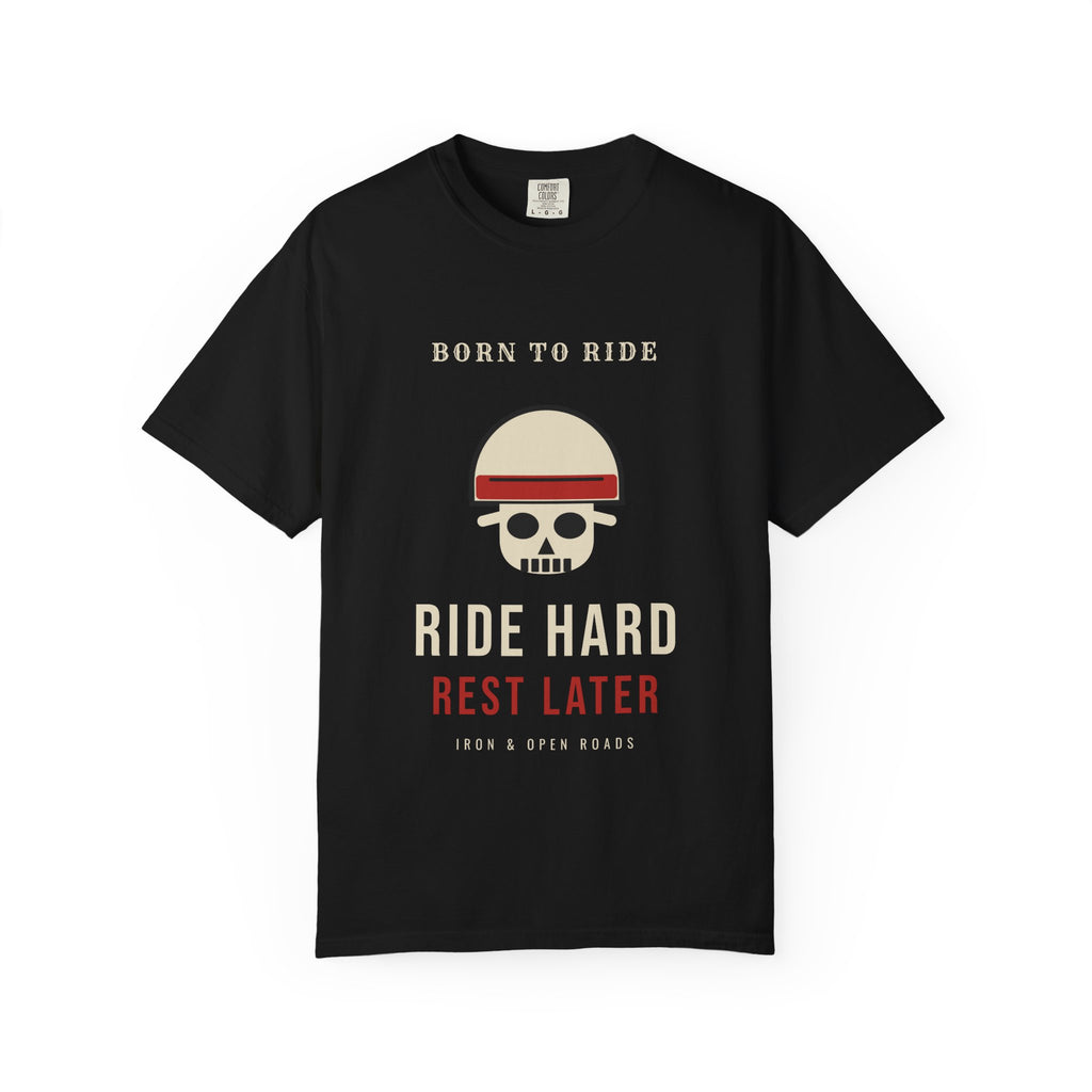 Ride Hard, Rest Later Skull Tee