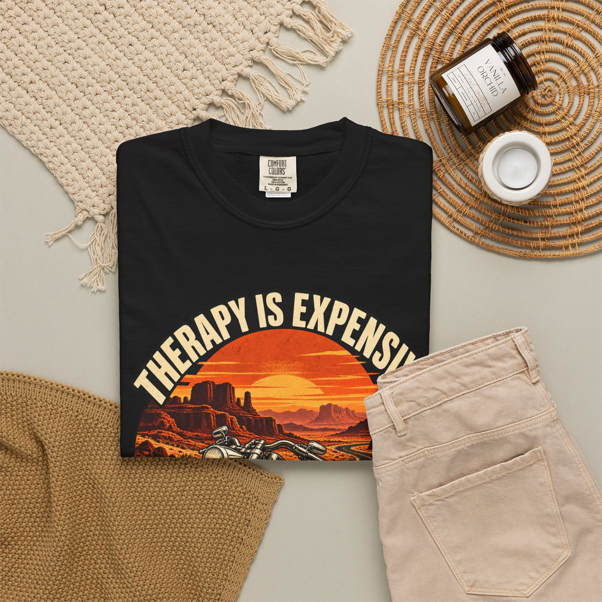 Wind Is Free — Desert Sunset Tee