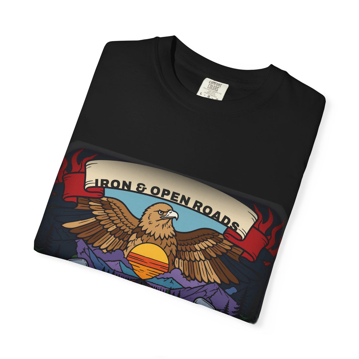 Iron & Open Roads Eagle Tee