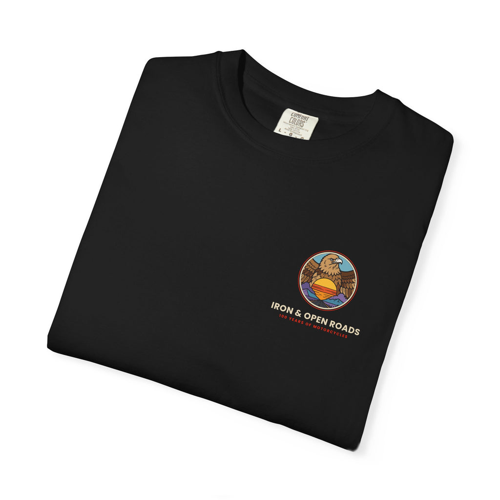 Iron & Open Roads Patch & Back Print Tee