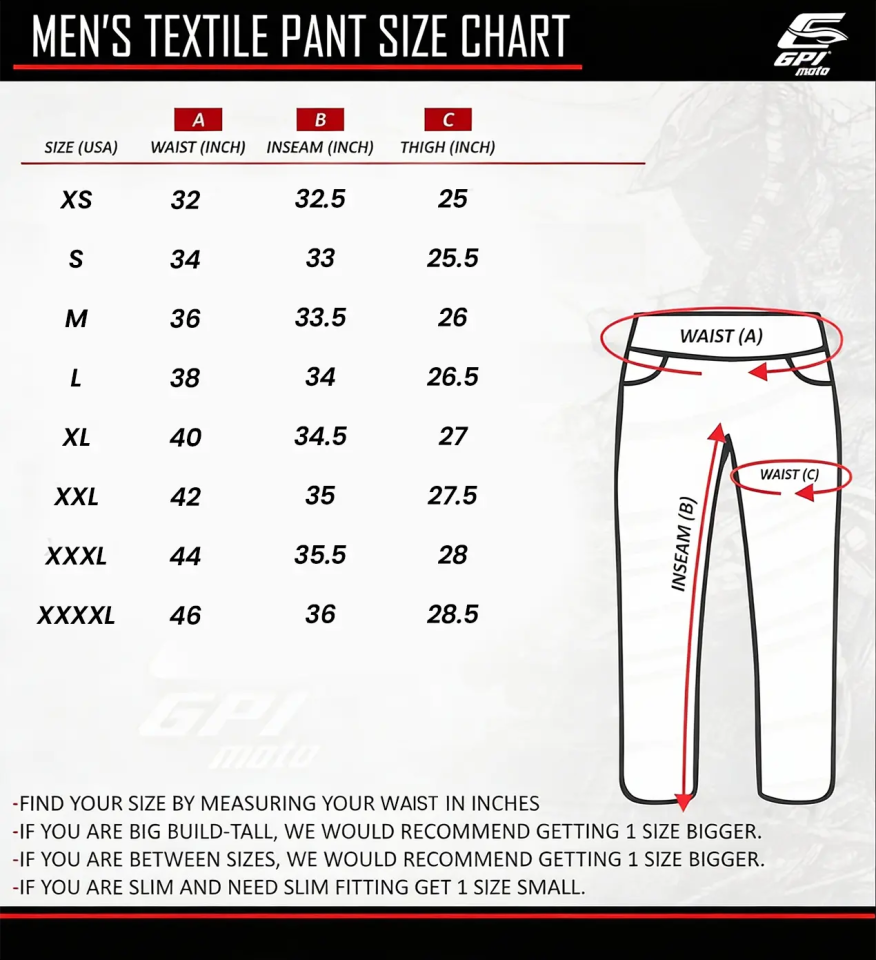 High Premium Quality Adjustable Waterproof Motorcycle Pants – Full Black