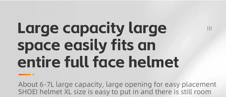 Motorcycle Helmet Backpack Large Capacity Travel Bags Reflective