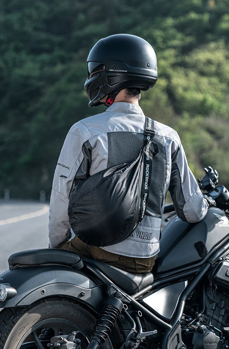 Motorcycle Helmet Backpack Large Capacity Travel Bags Reflective