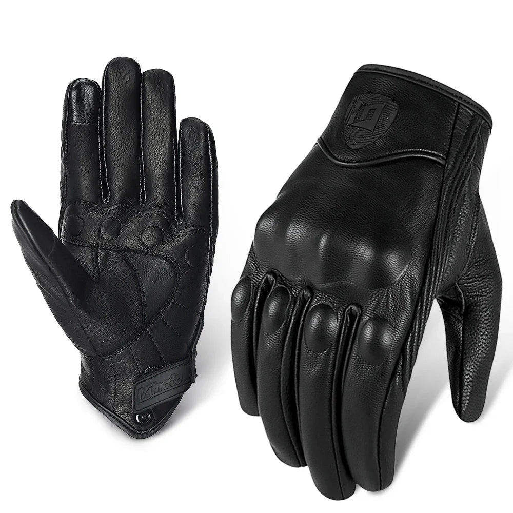 Motorcycle Retro Leather Gloves