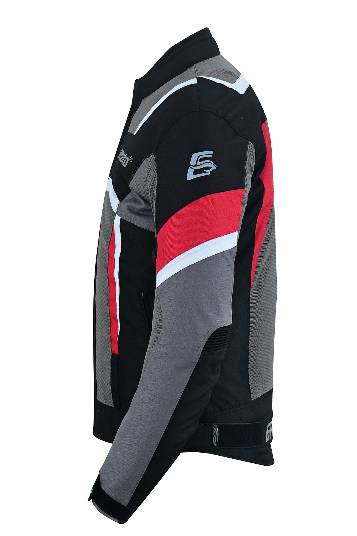 Men’s High Premium Quality Summer 4 Pockets Waterproof Motorcycle Black/Red/Grey Jacket