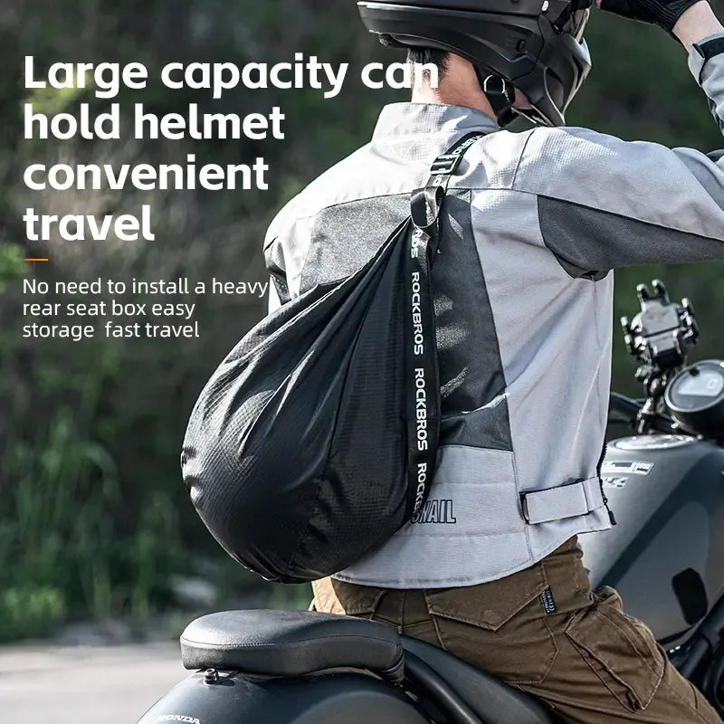 Motorcycle Helmet Backpack Large Capacity Travel Bags Reflective
