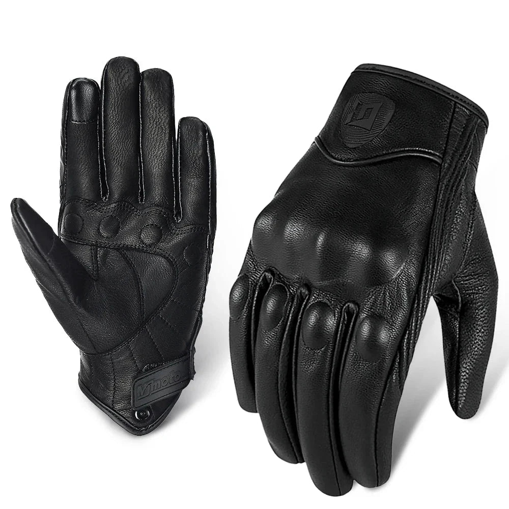 Motorcycle Retro Leather Gloves