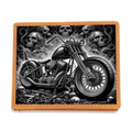 Gothic Motorcycle Genuine Leather Wallet